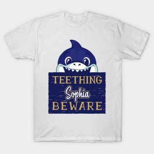 Sophia - Funny Kids Shark - Personalized Gift Idea - Bambini T-Shirt